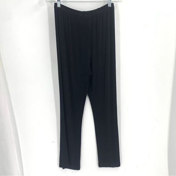 Chico’s Travelers Black Size 1 Short Wide Leg Pull On Travel Pants - Picture 6 of 8